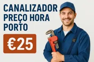 canalizador preço hora Porto