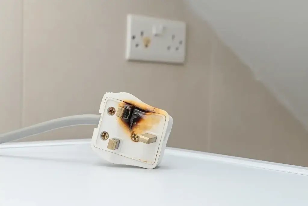 tomada queimada Porto eletricista urgente