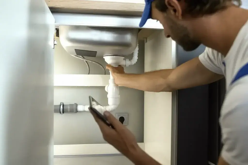 picheleiro no Porto a instalar torneira em cozinha